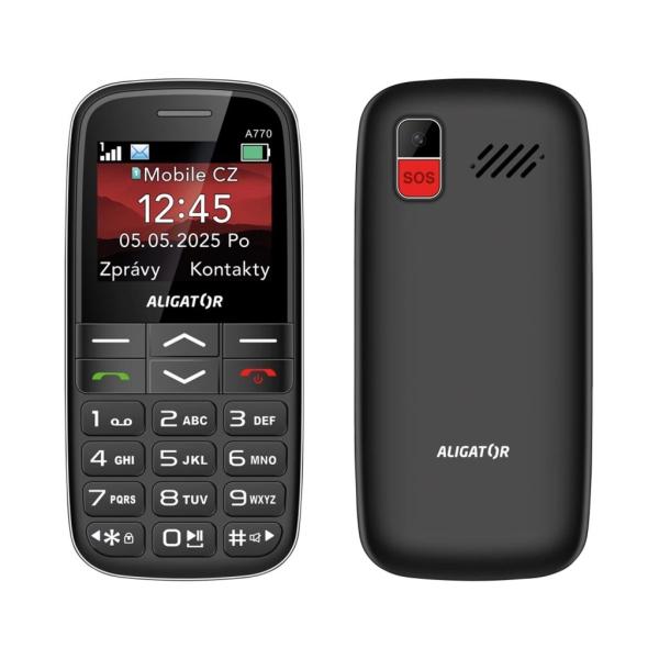 ALIGATOR A770 Senior čierny + stol.nab. 