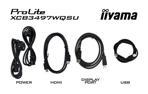 iiyama ProLite/ XCB3494WQSU-B1/ 34"/ VA/ wQHD/ 120Hz/ 0, 4ms/ Black/ 3R 