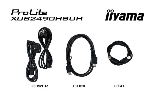 24" iiyama XUB2490HSUH-B2: IPS, FHD, HAS, webcam 