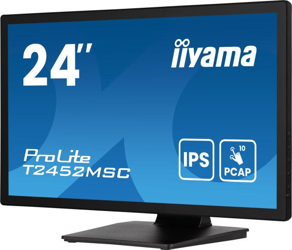 24" LCD iiyama T2452MSC-B1AG-IPS, FHD, 10P 