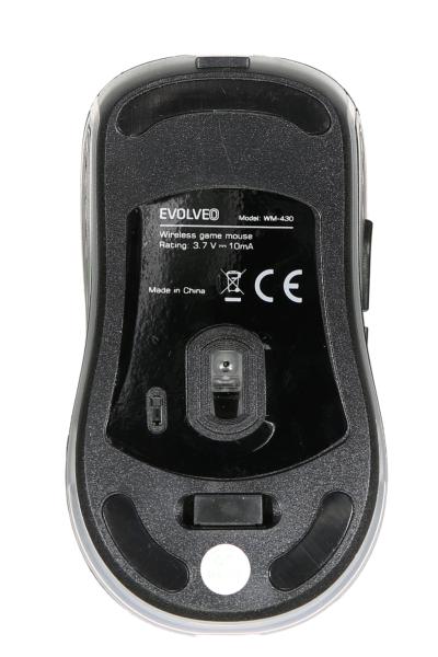 EVOLVEO WM430/ Herní/ Optická/ Bezdrátová USB/ Černá 