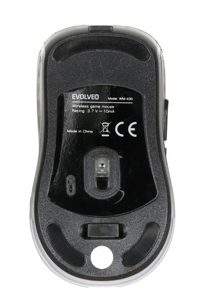 EVOLVEO WM430/ Herná/ Optická/ 1 600 DPI/ Bezdrôtová USB/ Čierna 