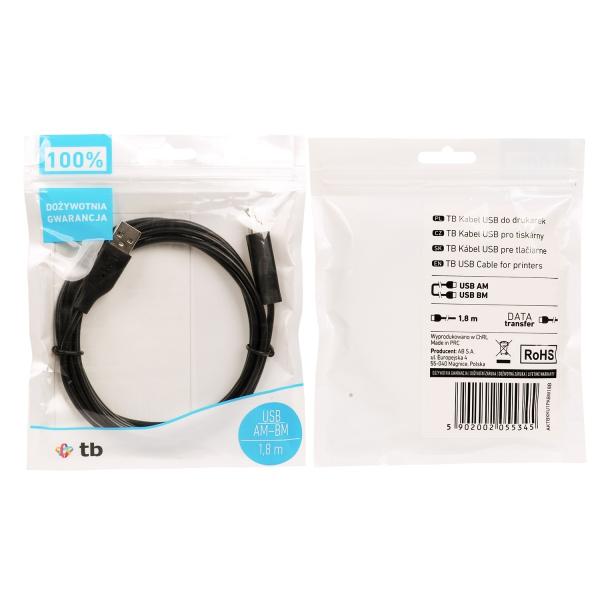 TB Touch USB AM-BM cable 1.8 black 