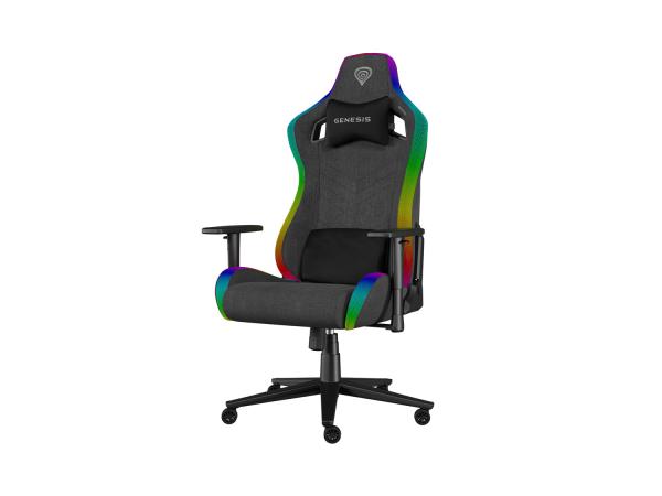 Herné kreslo Genesis TRIT 660, RGB, Šedé 