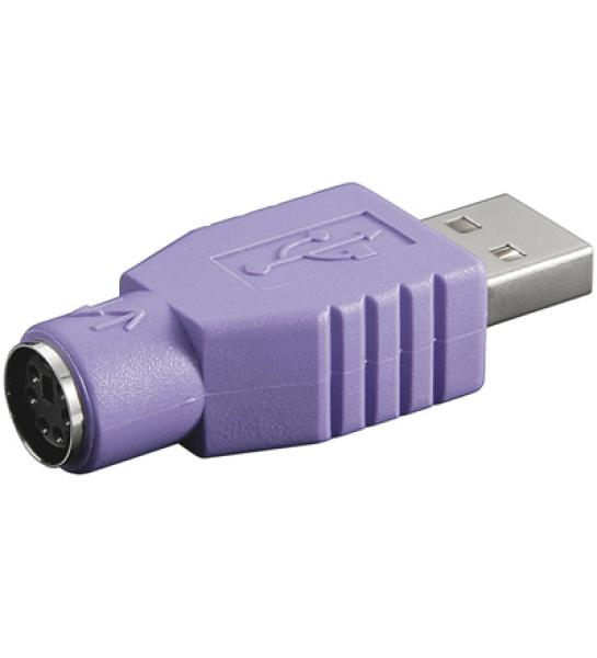 PremiumCord Redukce USB male - PS/ 2 female