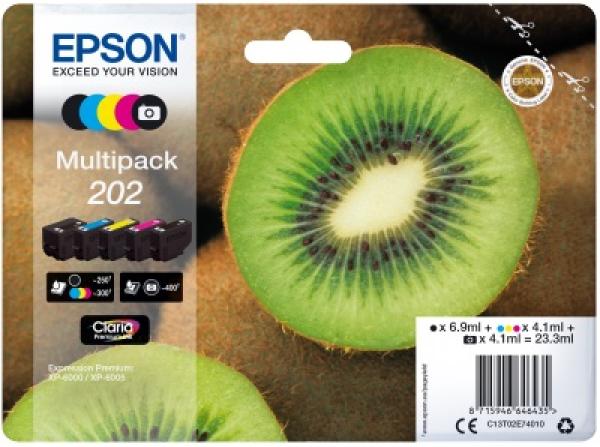 EPSON multipack 5 barev, 202 Premium Ink, standard