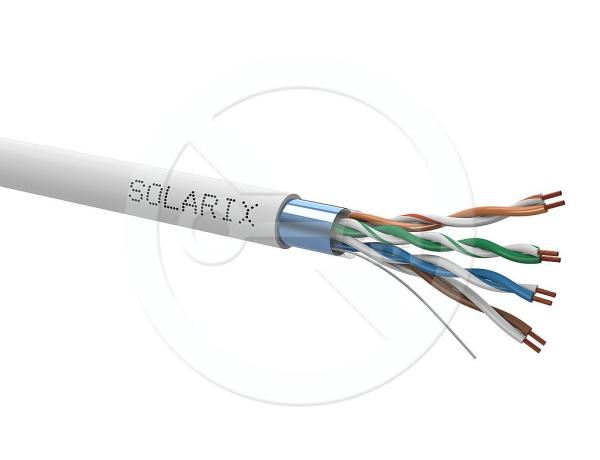 Kábel licna Solarix CAT5E FTP PVC sivý 305m/ box SXKL-5E-FTP-PVC