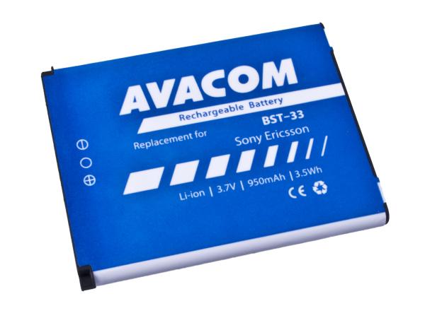 Baterie AVACOM GSSE-W900-S950A do mobilu Sony Ericsson K550i, K800, W900i Li-Ion 3, 7V 950mAh (náhrad
