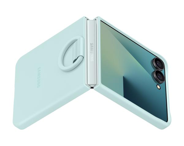 Samsung Silikónový kryt s držiakom na prst Flip7 Mint 