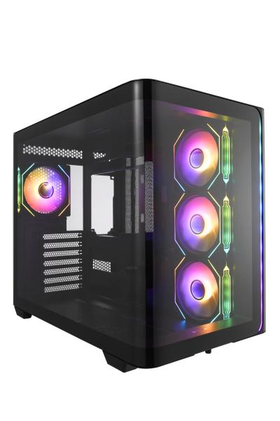 FSP ATX Midi Tower M580-BP/ Midi Tower/ Transpar./ Čierna 