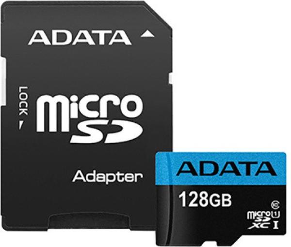 Adata/ micro SDXC/ 128GB/ UHS-I U1 / Class 10/ + Adaptér