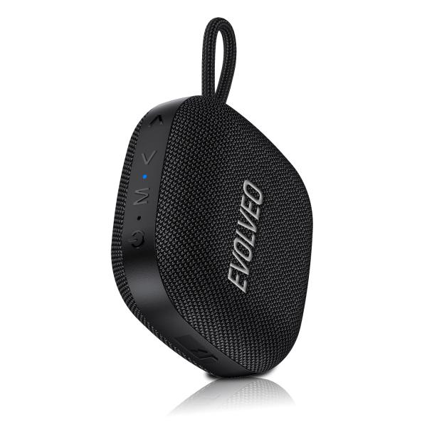 EVOLVEO TopSound, bezdrátový vodotěsný bluetooth reproduktor s rádiem, černý 
