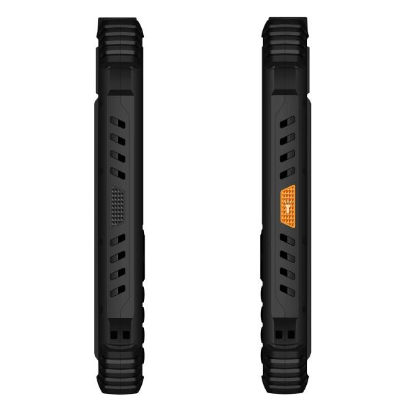 EVOLVEO StrongPhone Q1, IP68 odolný Dual SIM telefón, 2, 4" LCD, 1800mAh, čierno-oranžový 