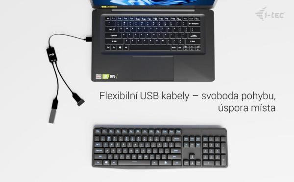 i-tec USB-A Cable HUB 2 port (2x USB-A) 