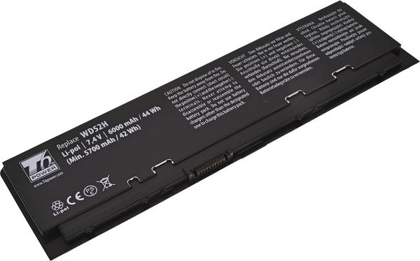 Batéria T6 Power pre Dell Latitude E7240, E7250, 6000mAh, 44Wh, 4cell, Li-pol