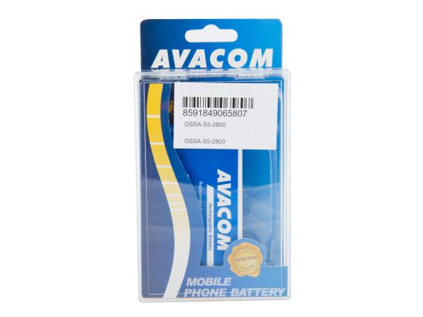 Batéria AVACOM GSSA-S5-2800 do mobilu Samsung Galaxy S5 Li-Ion 3, 85 V 2800mAh, (náhrada EB-BG900BBE) 