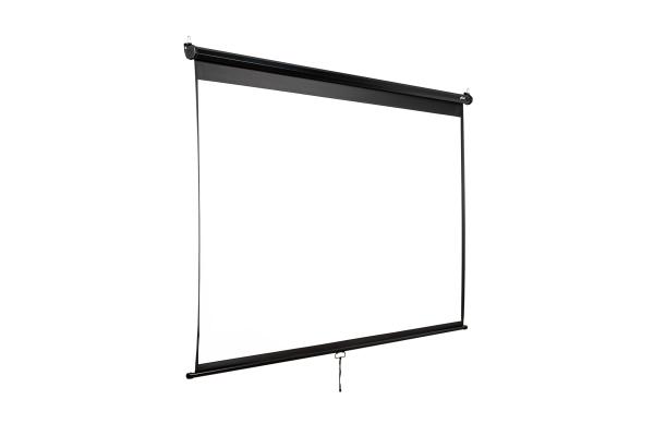 Nástenné projekčné plátno AVELI, 221x125cm (16:9) 100", čierny tubus 