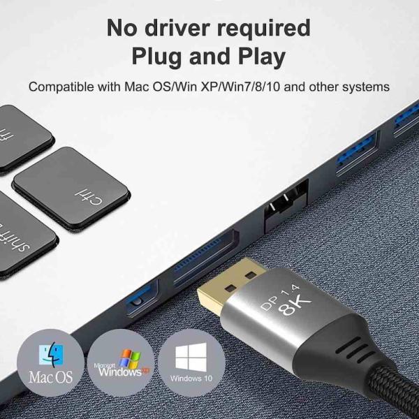 PremiumCord 8K DP1.4 0, 5m 