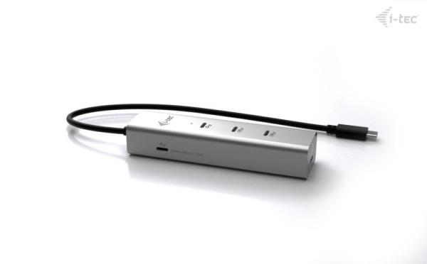 i-tec USB-C Charging Metal HUB 5port s USB-C video 8K, Power Delivery 85W 