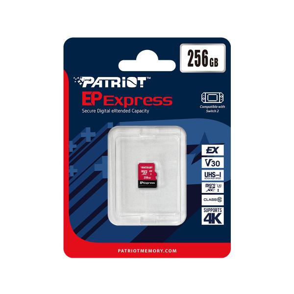 Patriot EP Express/ Micro SDXC/ 256 GB/ UHS-I U3 / Class 10 