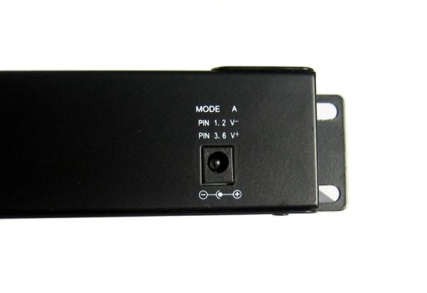POE Gigabitový Patch panel Cat5 19" 12port 1U 
