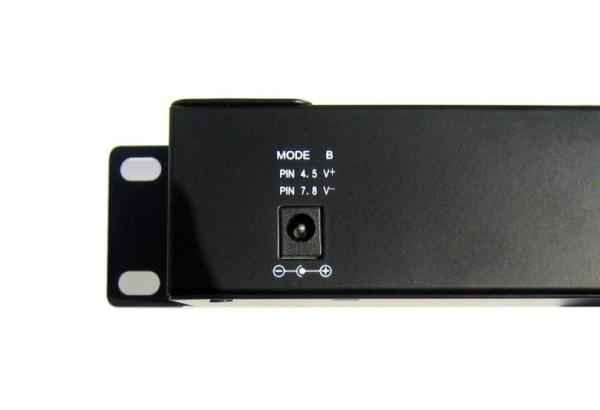 POE Gigabitový Patch panel Cat5 19" 12port 1U 
