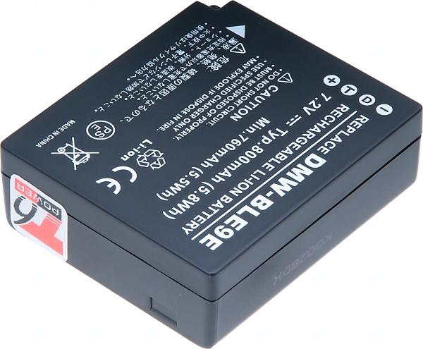 Batéria T6 power Panasonic DMW-BLE9, DMW-BLE9E, DMW-BLG10, DMW-BLG10E, BP-DC15, 700mAh, 5Wh 