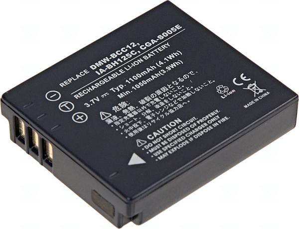 Batéria T6 power Samsung IA-BH125C, CGA-S005, D-Li106, DB-60, DB-65, DMW-BCC12, NP-70, 1100mAh