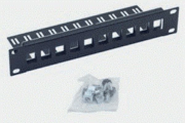 Patch panel 10" 10portov MODULÁRNY 1U