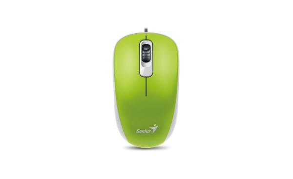 GENIUS DX-110/ Kancelárska/ Optická/ 1 000 DPI/ Drôtová USB/ Zelená 