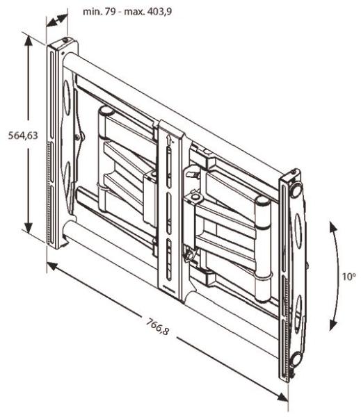 Vogel&quot;s PFW 6851 pohyblivý TV profi držiak do 80 kg 