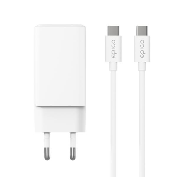 Epico GaN 65W adaptér EA65 s 1, 2 m USB-C káblom 
