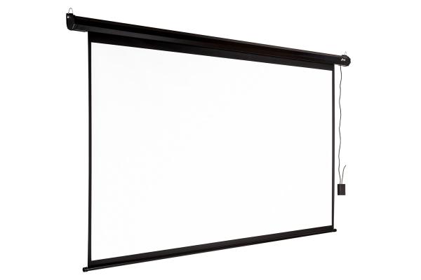 Elektrické projekčné plátno AVELI, 221x125 (16:9) 100", čierny tubus 