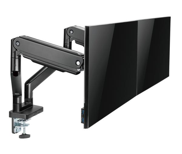 Držiak monitora Brateck LDT60-C024 dve ramená vedľa seba mechanická pružina Heavy Duty 