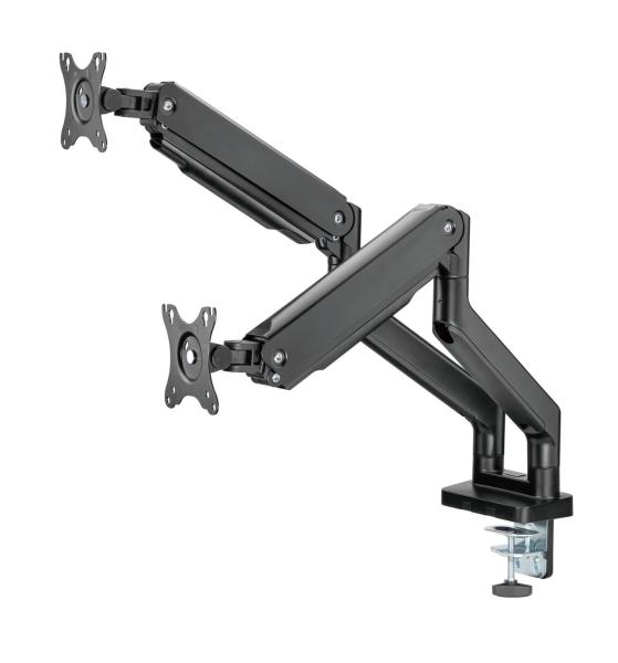 Držiak monitora Brateck LDT60-C024 dve ramená vedľa seba mechanická pružina Heavy Duty 
