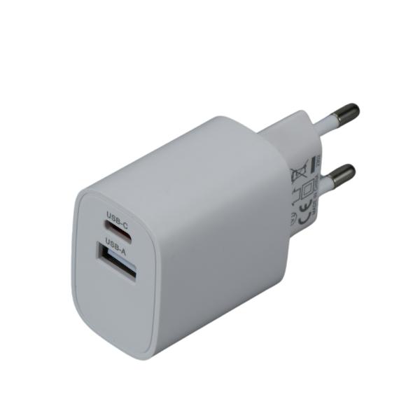 iGET PA20 - napájací adaptér USB-A (10 W) a USB-C (20 W), univerzálny a pre tablety iGET 