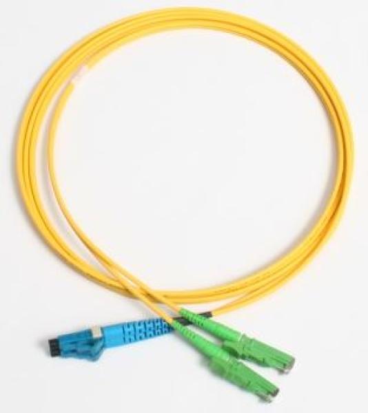 Patchcord FO duplex E2000/ APC-LC 9/ 125um SM 1m, OS2