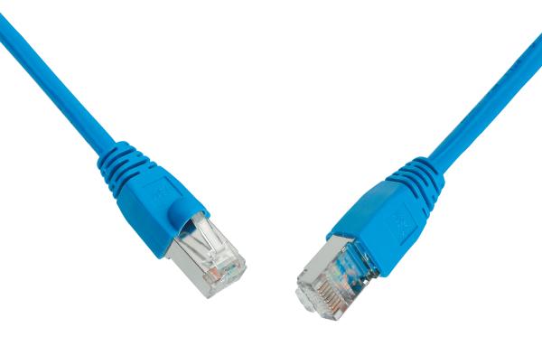 SOLARIX patch kabel CAT6 UTP PVC 0, 5m modrý