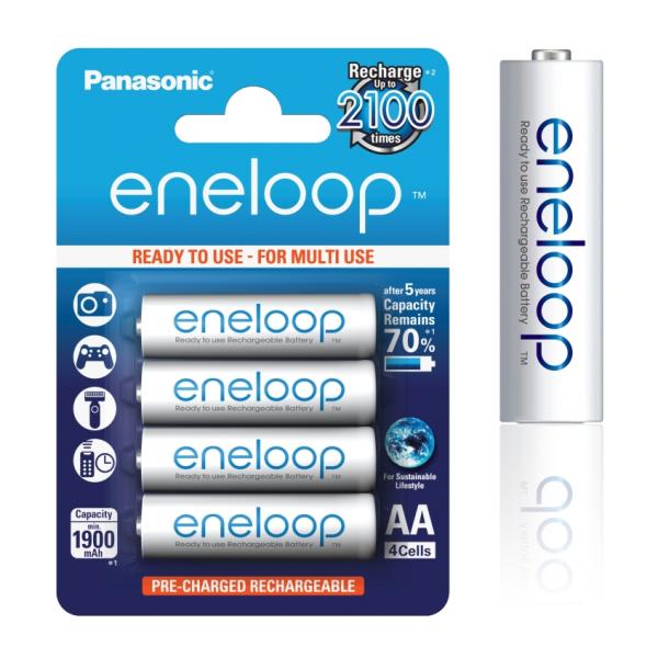 Panasonic Eneloop AA NiMH 1, 2V 2000mAh BL4 2100c