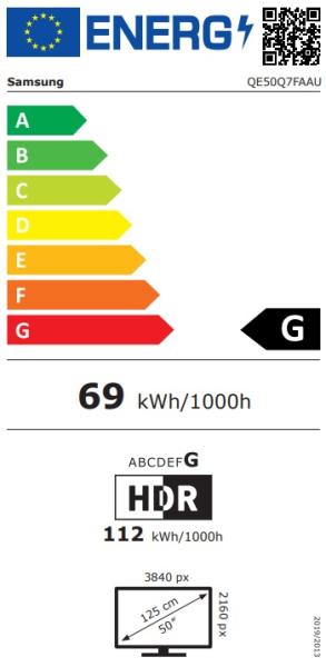 Samsung QE50Q7F 50" 4K UHD Čierna 