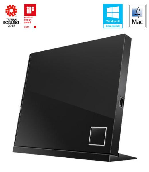 ASUS SBW-06D2X-U BLACK externý slim BD-RW