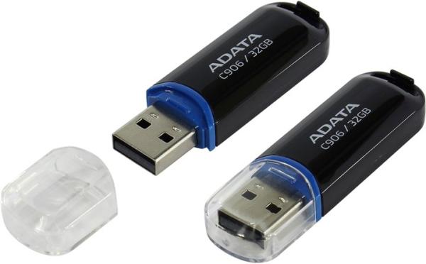 ADATA C906/ 32GB/ USB 2.0/ USB-A/ Čierna