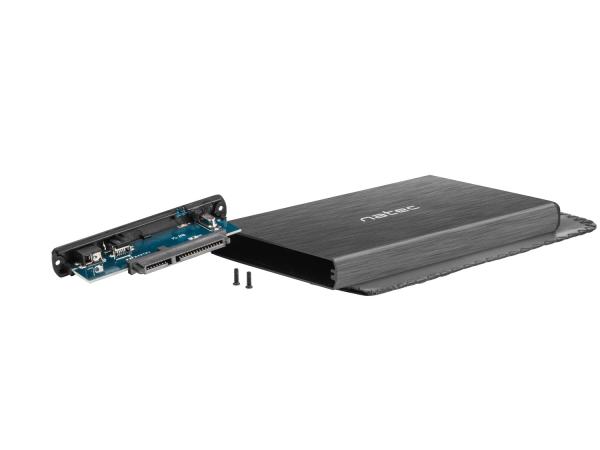 Externý box pre HDD 2, 5" USB 2.0 Natec Rhino, čierny 