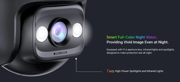 Tenda RH3-WCAv2 - vonkajšia otočná IP65 WiFi 3MPx kamera, OnVif, nočná LED, LAN port, CZ aplikácie 