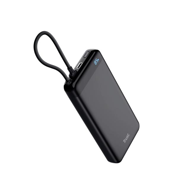 TRUST FIERA 20.000 POWERBANK FIXED CABLE 