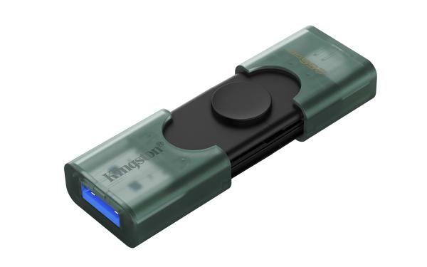 DataTraveler Duo G2/ 128GB/ USB 3.2/ USB-A + USB-C/ Zelená 