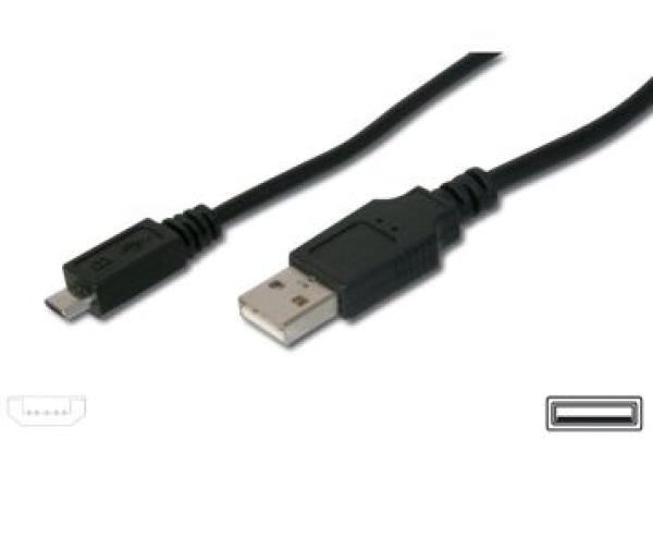 PremiumCord Kábel micro USB, A-B 1m