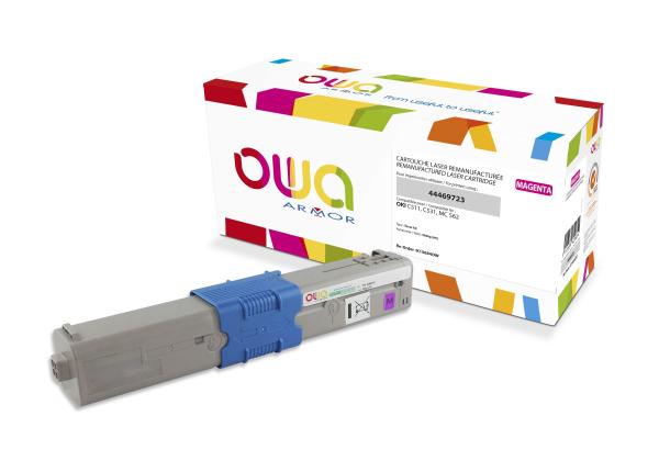 OWA Armor toner kompatibilný s OKI 44469723, 5000st, červená/ magenta