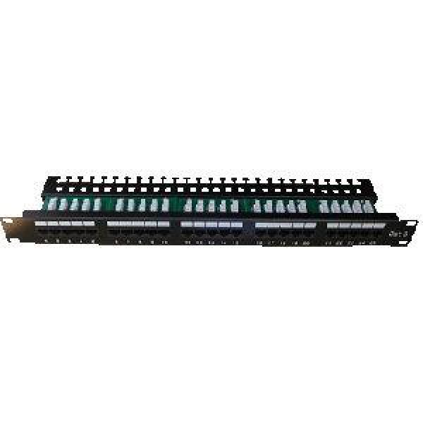 DATACOM Patch panel ISDN 25p.1U Integrovaný BLACK, 19"