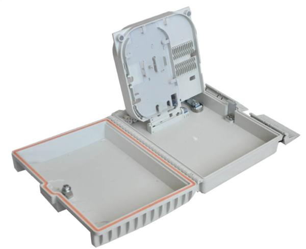 FTTH Box veľký, 16xSC, LC, E2000, plast 